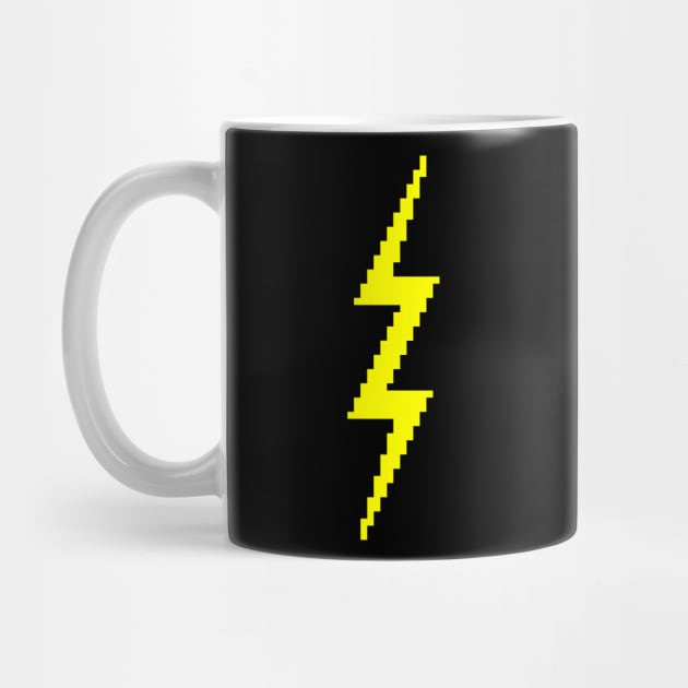 Pixel Lightning Bolt by EvilTees